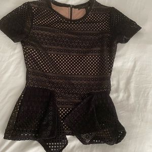 BCBG peplum top